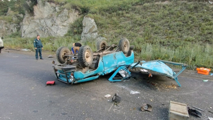 Место ДТП / Фото: МВД Республики Алтай
