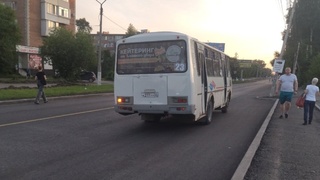 Автобус в Бийске / Фото: "Инцидент Бийск"