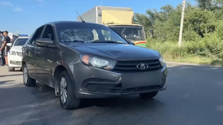 Место ДТП / Кадр из видео: полиция Бийска