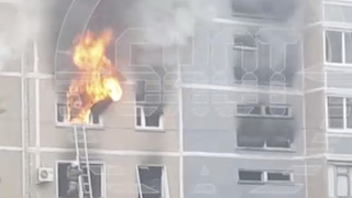 Пожар в Ульяновске / Кадр из видео: SHOT