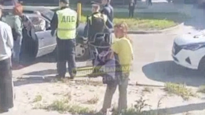 Место происшествия / Кадр из видео: "Инцидент Барнаул"