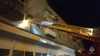 Фото с места пожара / ГУ МЧС России по Алтайскому краю