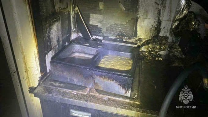 Место, где горело масло / Фото: t.me/mchs_altkray