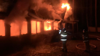 Пожар в ресторане на Алтае / Фото: ГУ МЧС России по Республике Алтай