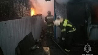 Фото с места пожара / ГУ МСЧ России по Алтайскому краю