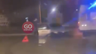 Место ДТП / Кадр из видео: Go_Barnaul