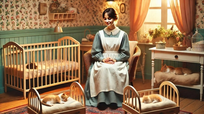 Котоняня / Изображение сгенерировано при помощи нейросети DALL-E