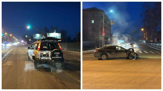 ДТП в Барнауле / Фото: "В курсе 22"