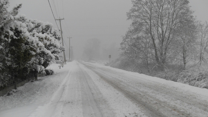 Заснеженная дорога / Фото: pxhere.com/ru/photo/1111299