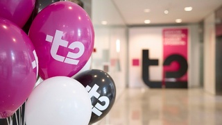 Шары с логотипом / Фото: пресс-служба T2
