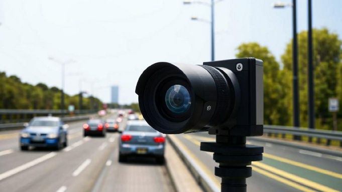 Камера фото- и видеофиксации нарушений ПДД / Фото сгенерировано нейросетью "Кандинский"