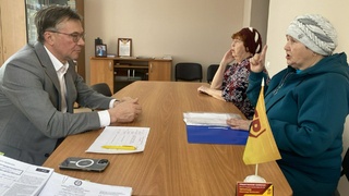 Александр Терентьев на личной встрече граждан / Фото: altai.spravedlivo.ru