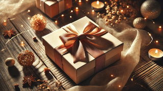 Коробка с подарком / Изображение сгенерировано нейросетью DALL-E 