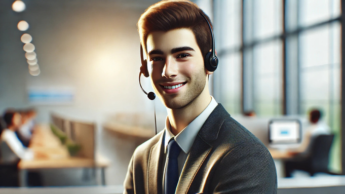 Сотрудник кол-центра / Изображение сгенерировано нейросетью Dall-E