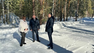 Осмотр территории в лагере "Спарта" / Фото: АГМУ