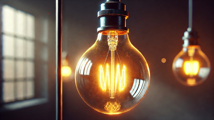 Лампочка. Электричество / Иллюстрация сгенерирована нейросетью Dall-e
