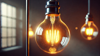 Лампочка. Электричество / Иллюстрация сгенерирована нейросетью Dall-e
