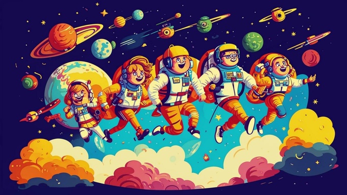 Люди на Марсе / Изображение сгенерировано FusionBrain.AI от Sber AI / amic.ru