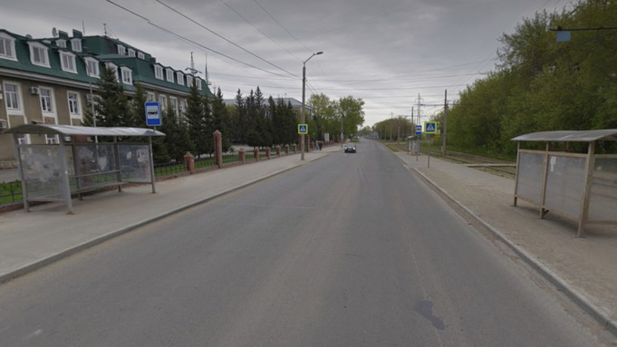 Остановка "ТЭЦ-1" на улице Кулагина в Барнауле / Фото: "Яндекс Карты"