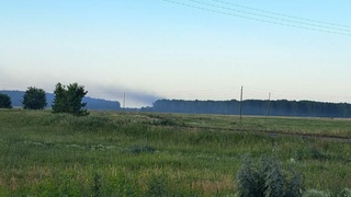 Дым от возгорания на свалке в Топчихинском районе / Фото: altai.spravedlivo.ru