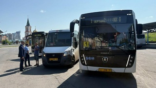 Рейд по общественному транспорту / Фото: пресс-центр мэрии Барнаула