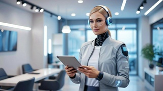 Виртуальный помощник / Изображение сгенерировано нейросетью Kandinsky (