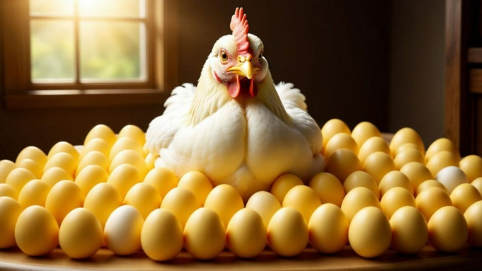 Курица и яйца / Изображение сгенерировано YandexGPT 5 Pro / amic.ru
