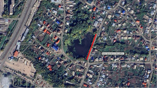 Расположение дамбы на карте (указано красным) / Фото из документации на портале госзакупок