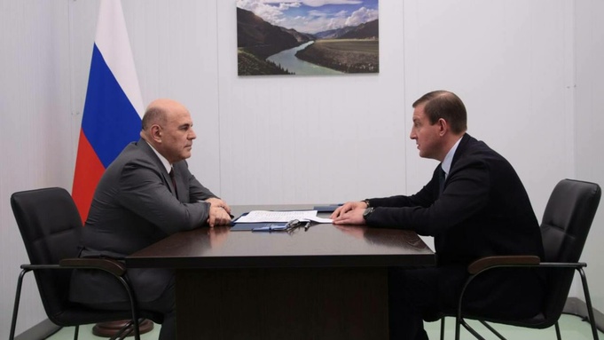 Встреча Михаила Мишустина и Андрея Турчака / Фото: Telegram-канал главы Республики Алтай