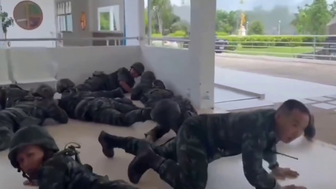 Обстановка на границе Таиланда и Камбоджи / Фото: кадр из видео Shot