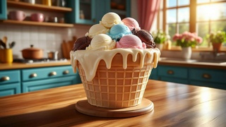 Мороженое / Изображение сгенерировано YandexGPT 5 Pro / amic.ru
