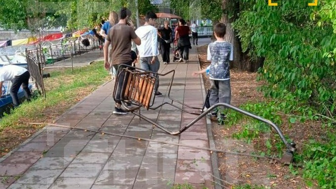 Обрыв канатной дороги / Фото: Shot