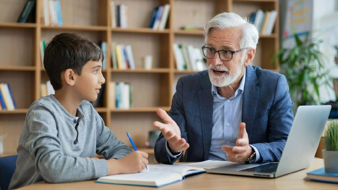 Репетитор / Изображение сгенерировано ИИ Kandinsky