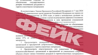 Скриншот фейкового постановления / Фото: amic.ru