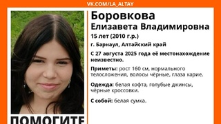 Пропавшая Лиза Боровикова / Фото: "ЛизаАлерт"