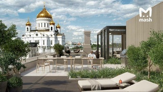 В Москве за 7 млрд рублей продают квартиру с видом на храм Христа Спасителя / Изображение: Telegram-канал Mash