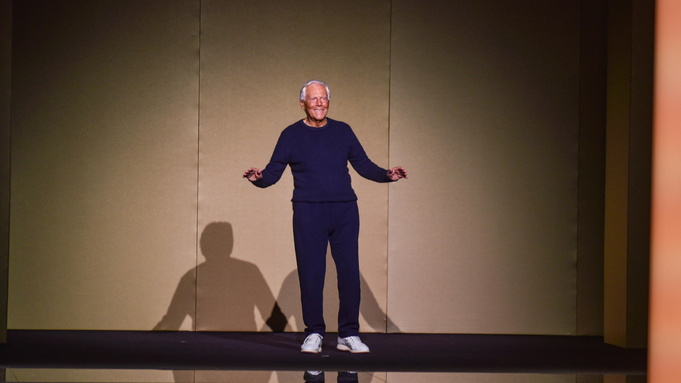 Дизайнер Джорджио Армани на показе коллекции Emporio Armani сезона осень-зима 2025-2026 на Неделе моды / Фото: EPA/ТАСС