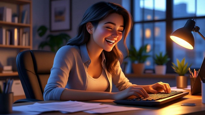 Женщина на работе / Изображение сгенерировано YandexGPT 5 Pro / amic.ru