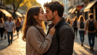 Поцелуй / Изображение сгенерировано YandexGPT 5 Pro / amic.ru