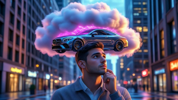 Автомобиль в мыслях / Изображение сгенерировано YandexGPT 5 Pro / amic.ru