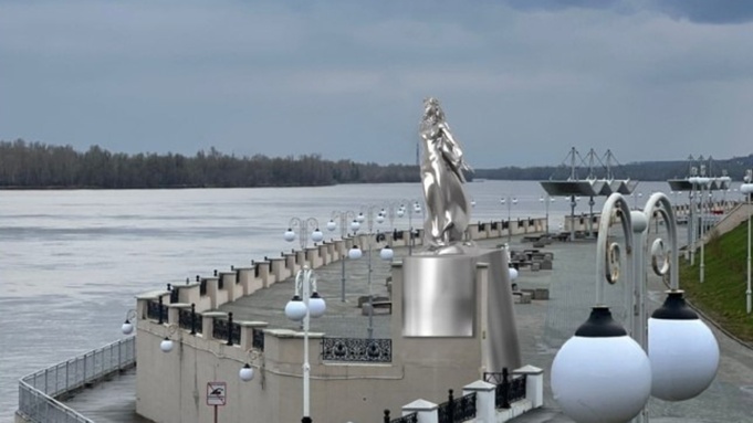 Арт-объект "Обь" / Фото: мэрия Барнаула