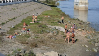 Барнаульцы загорают 18 сентября / Фото: amic.ru / Екатерина Смолихина