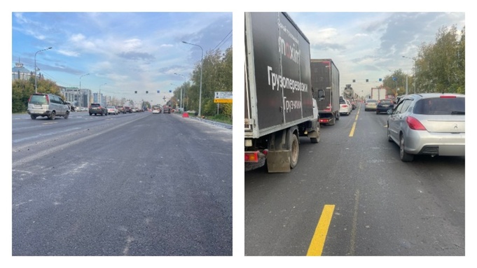 Отремонтированный участок Павловского тракта / Фото: мэрия Барнаула