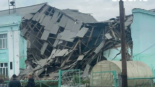 Обрушение школы / Фото: Mash Siberia