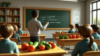 Дети в школе / Изображение сгенерировано YandexGPT 5 Pro / amic.ru