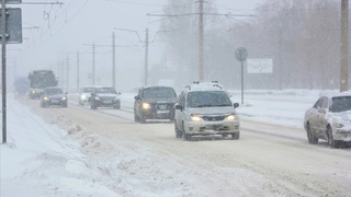 Снегопад в Барнауле / Фото: Екатерина Смолихина / amic.ru