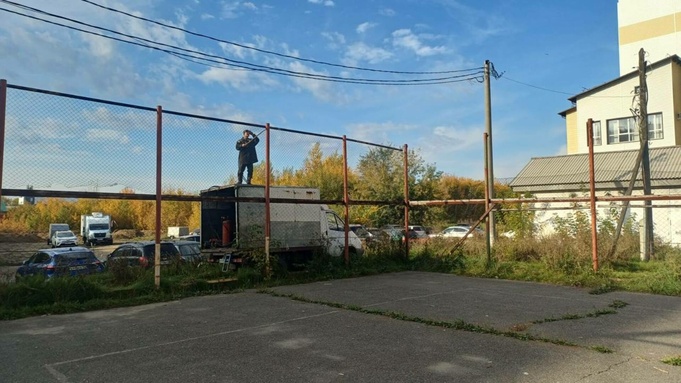 Снос спортивной площадки / Фото: администрация Индустриального района