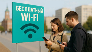 Первая точка бесплатного  Wi-Fi в центре Барнаула / Фото: пресс-служба партии