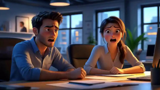 Тревога на работе / Изображение сгенерировано YandexGPT 5 Pro / amic.ru