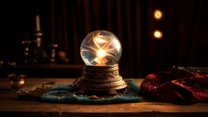Шар гадалки / Изображение сгенерировано ИИ FusionBrain.AI от Sber AI / amic.ru